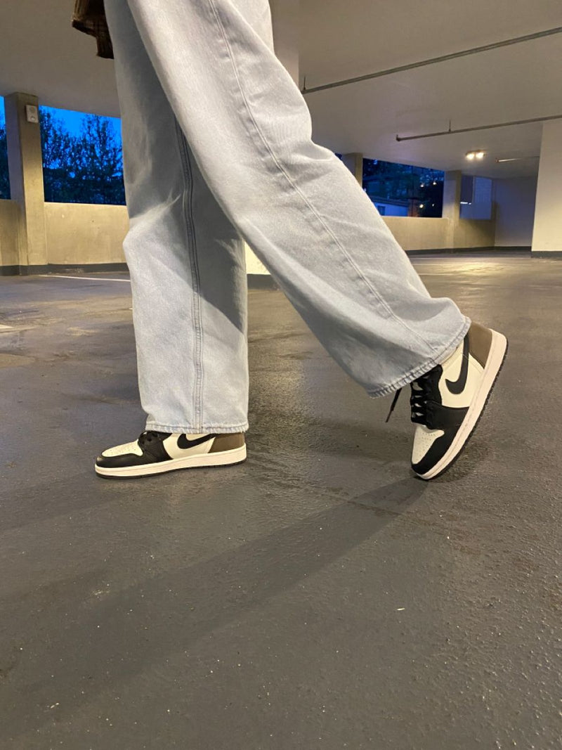 Customer with their sneakers