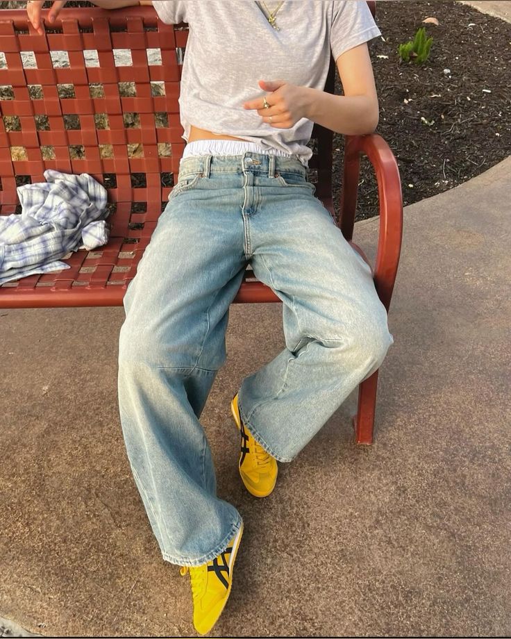 Customer with their sneakers