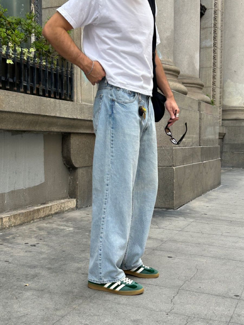 Customer with their sneakers