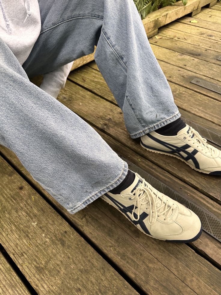Customer with their sneakers