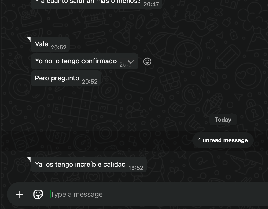 Message from a satisfied customer