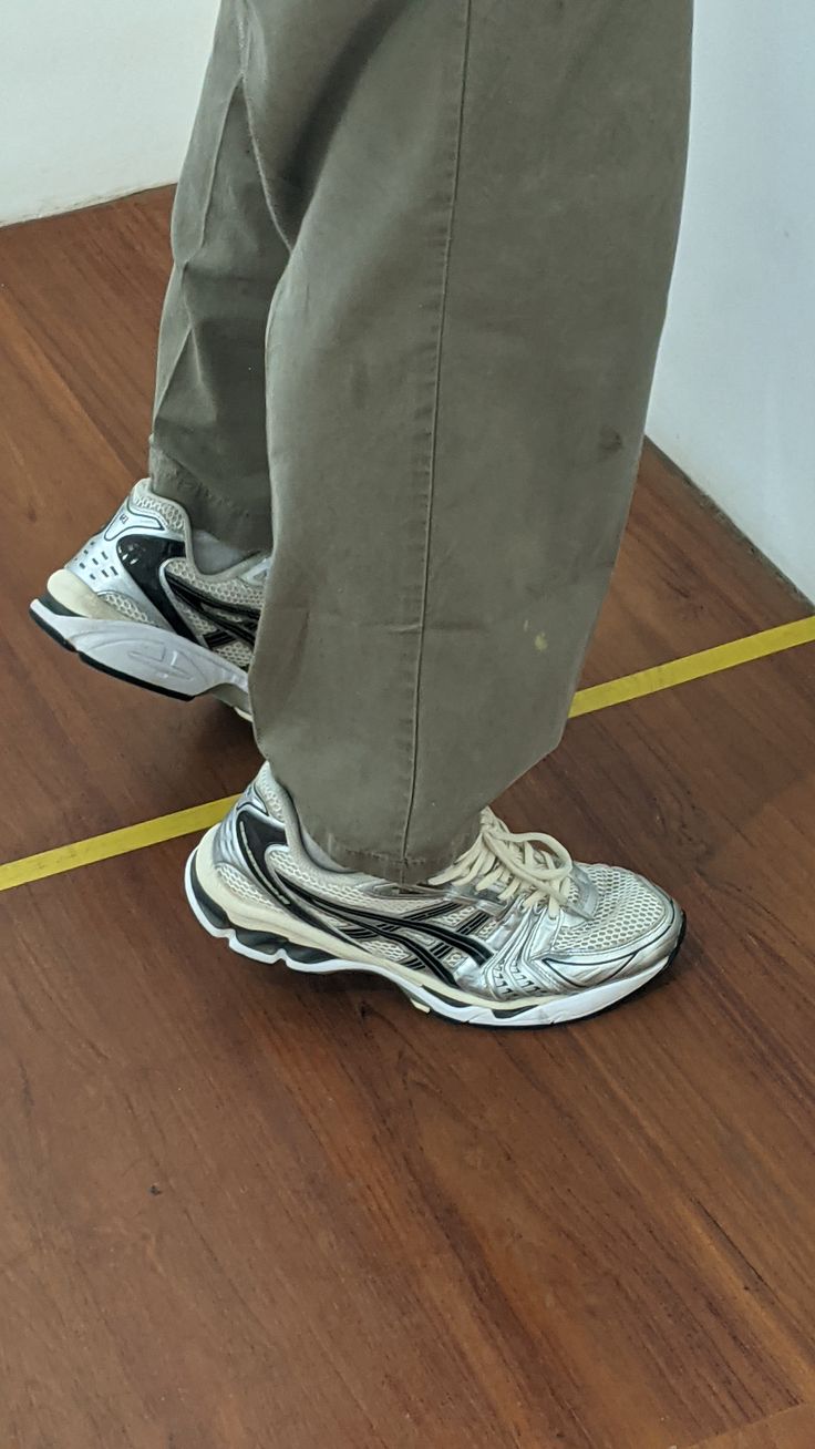 Customer with their sneakers