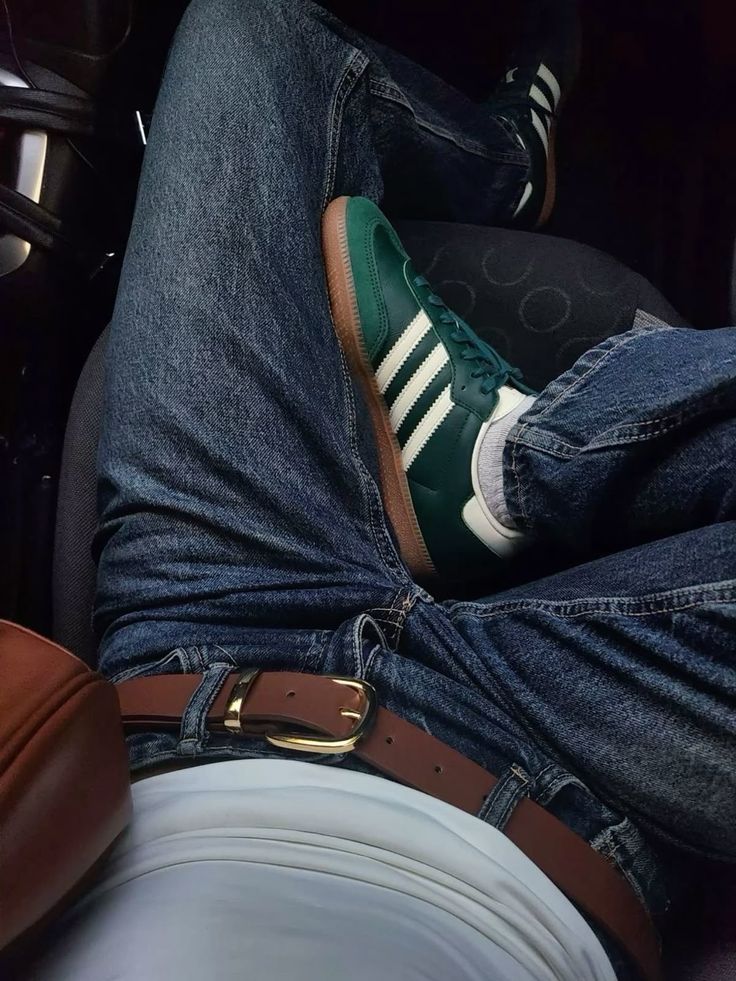 Customer with their sneakers