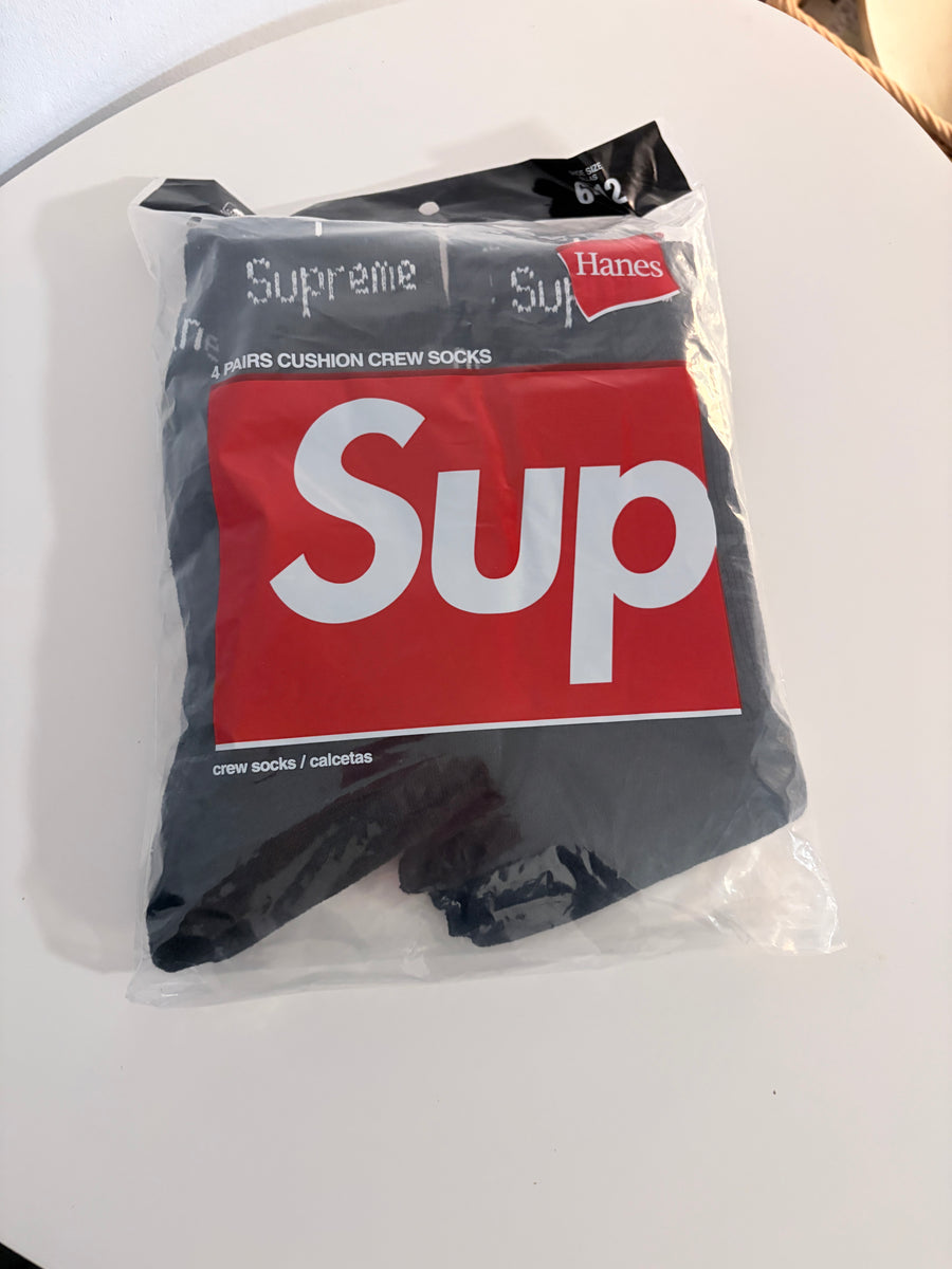 4-Pack Pair of Black Sup Socks
