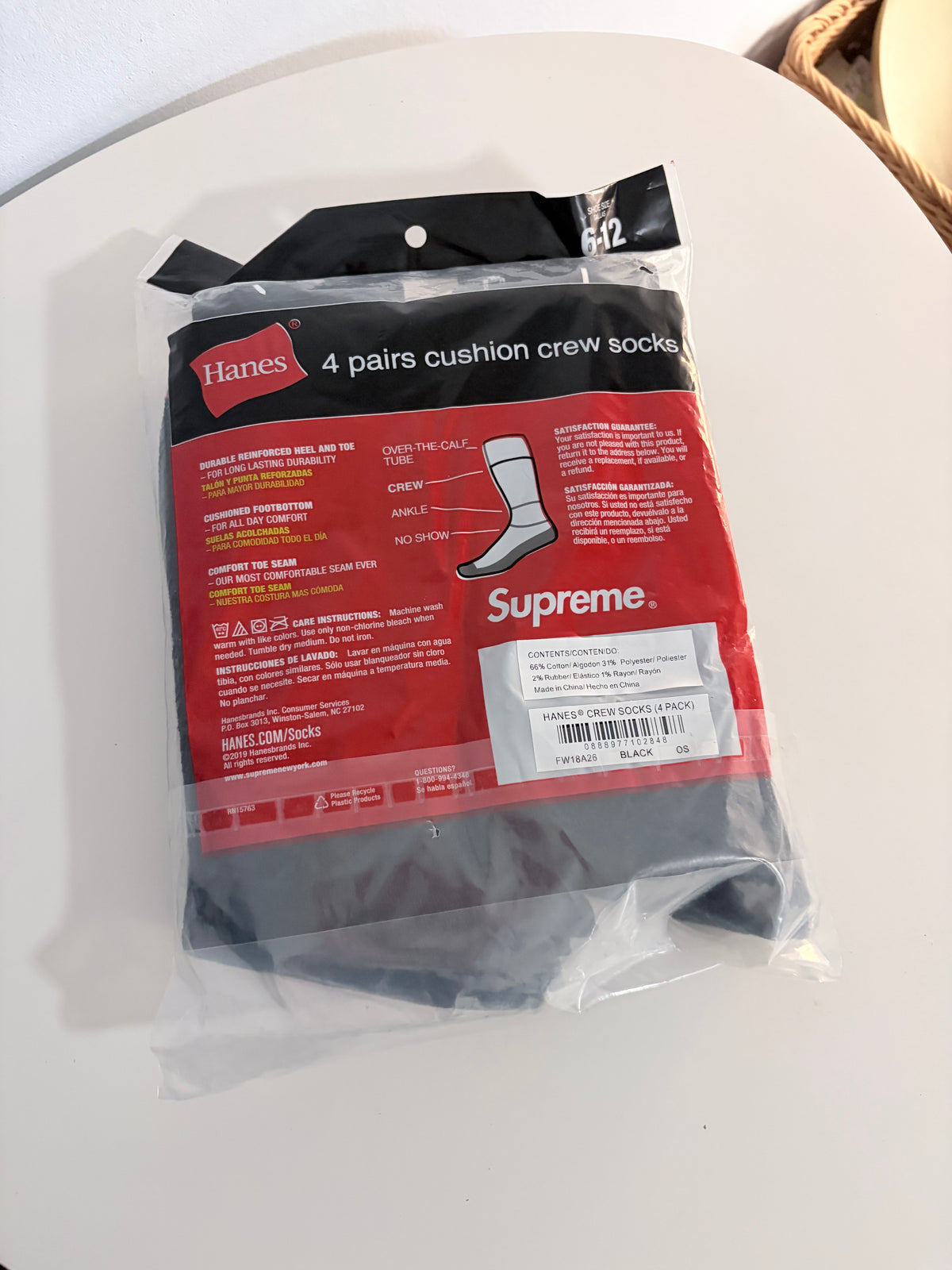 Pack 4 Pares Calcetines Sup black